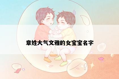 章姓大气文雅的女宝宝名字